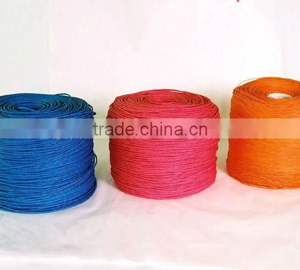 6mm-10 Yellow Hollow Polypropylene Rope Flat/round Elastic Cords photo-5