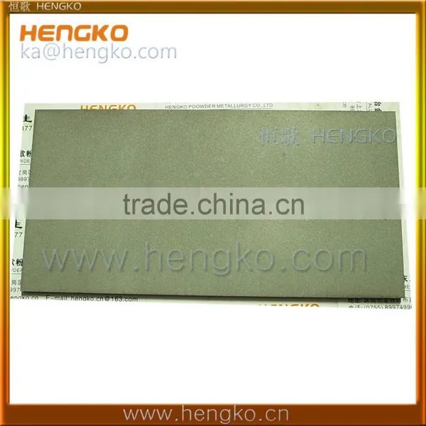 0.5 um - 300 Microns Nickel Titanium 316L Stainless Steel Porous Sintered Plates
