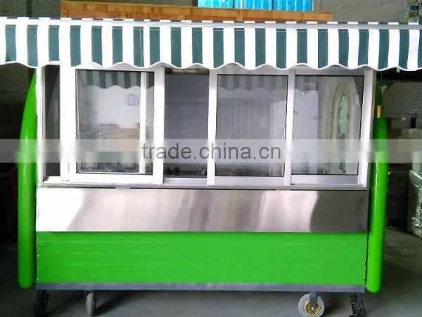 Customed Size Function Mobile Food Cart Kiosk Van Trailer for Sale,outdoor Food Cart ZQW-C2 photo-3