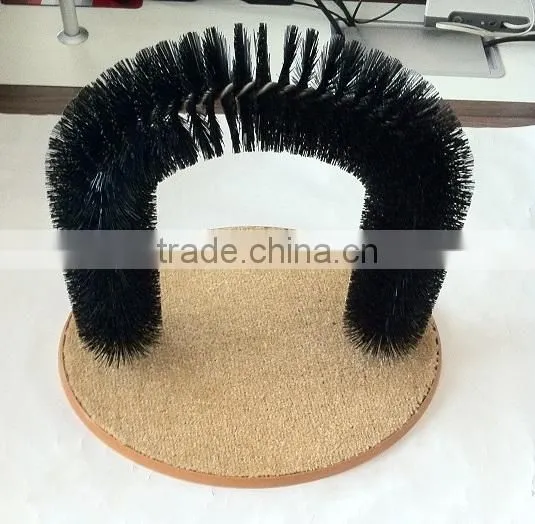 Cat Toy Arch Cat Brush Scratcher Pet Groomer photo-3