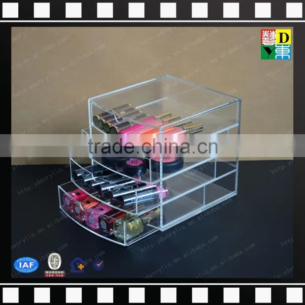 2016 Clear Plexiglass Customized Display Drawers Acrylic Cosmetic Box,cosmetic Organizer Box photo-6