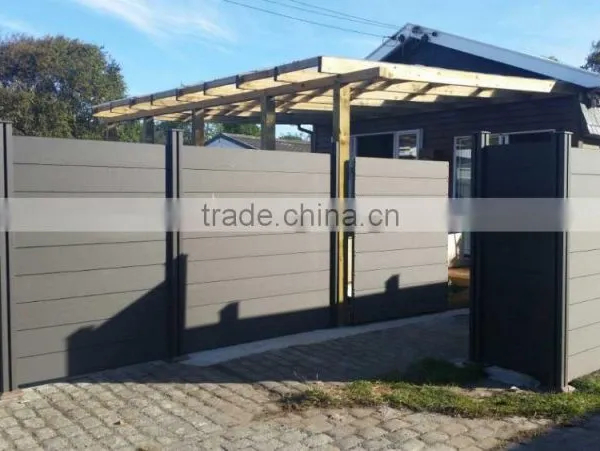 High Quality Decorative Easily Assembled WPC Fence Wood Plastic Composite Garden photo-2