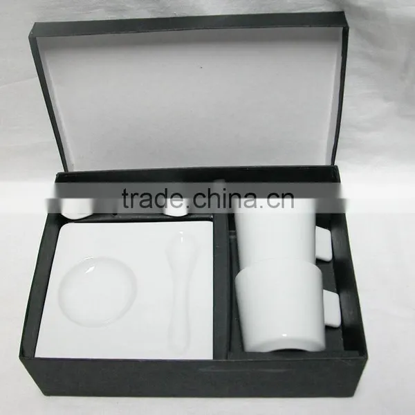 Lifestyle Promotional Porcelain Espresso Coffee Cup and Saucer Set With Spoon photo-5