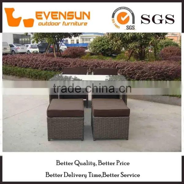 Simple Style Wicker Bar Stools Table And Chair photo-3