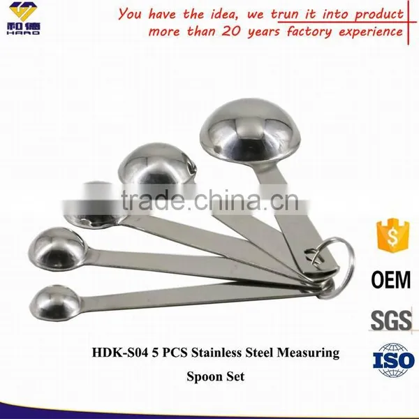 China Factory Made 5 PCS Fashion Stainless Steel Magnetic Measuring Spoons photo-2