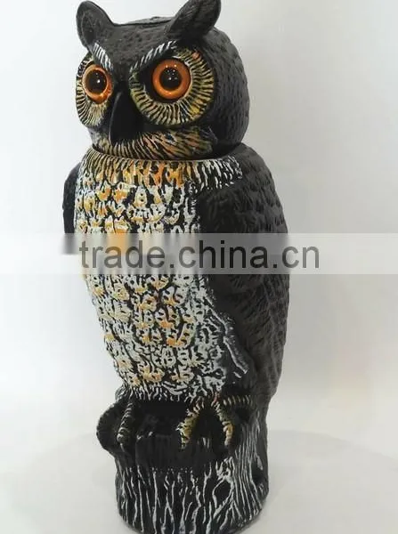 Lifelike Owl Scarecrow With Bobble Head photo-6