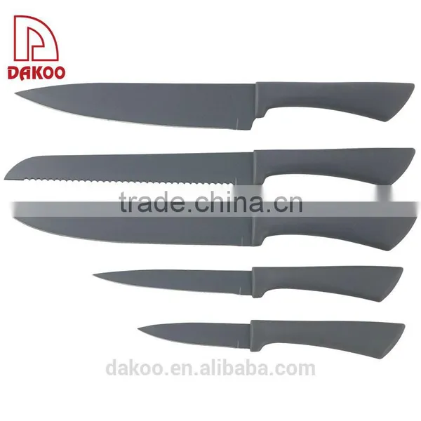 Non-stick Coated Stainless Steel Kitchen 5Pcs Knife Set photo-2