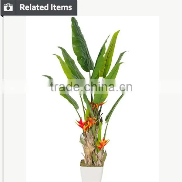 Green Decorative Artificial Banana Tree Plastic Banana Plants photo-2