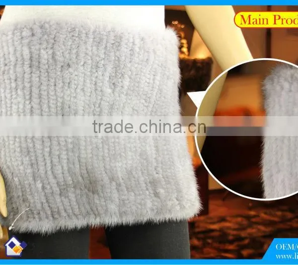 High Quality Knitted Mink Scarf photo-4
