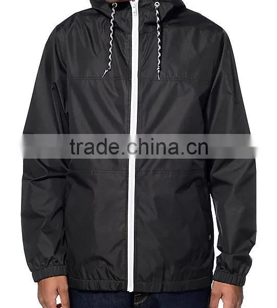 Custom 100% Nylon Softshell Jacket Waterproof Men Windbreaker photo-2