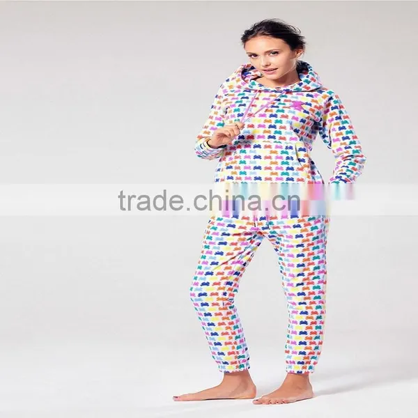 Newest Couple Pajamas With Coral Fleece Pajama ,high Quality Printing photo-4