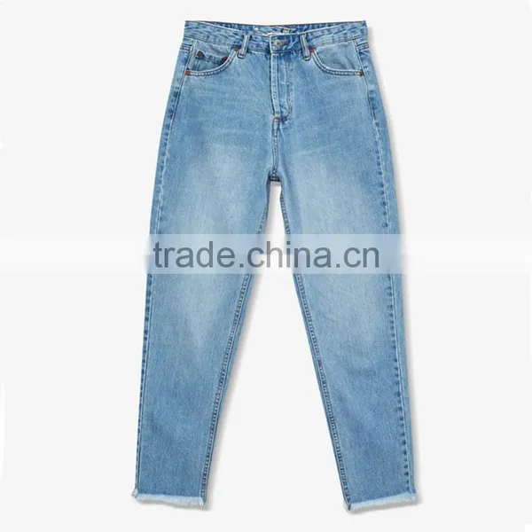 2017 New Design Ladies Blue Jeans Xxx Xxx Lady Jean Custom Denim Pants photo-2