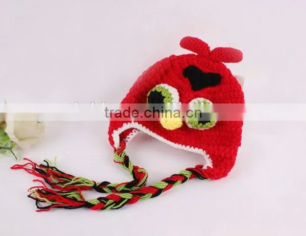 Cute Bird Handmade Baby Crochet Hat Fashion Animal Knitting Earflap Hat photo-4