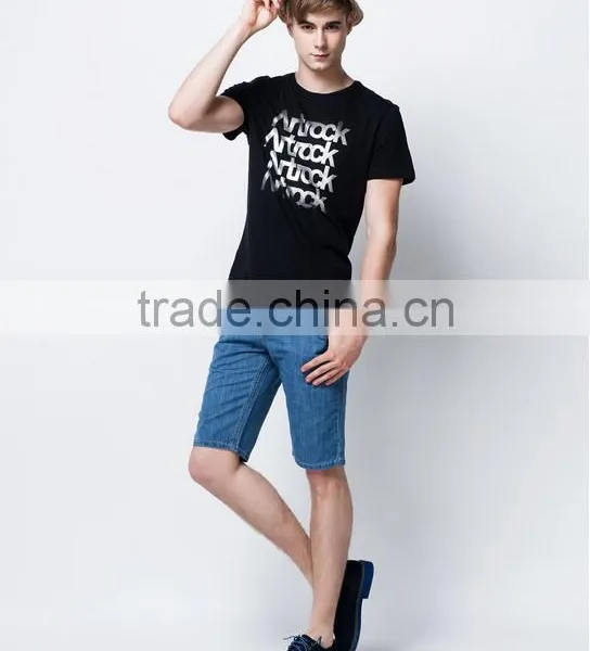 In 2016 Classic Letters Printed Black T-shirts With Short Sleeves photo-4