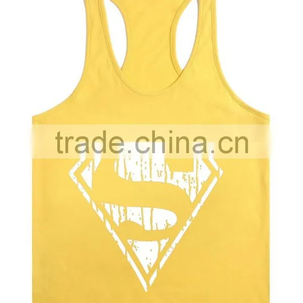 Superman Gym Singlets Mens Tank Tops Wholesale,Bodybuilding Equipment Fitness Men's Gym Stringer Tank Top Sports Clothes photo-4