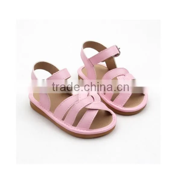 Mix 3 Colors Shoes Wholesale Genuine Leather Baby Gladiator Sandals photo-2
