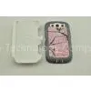 TPE Samsung Galaxy S3 Hard Shell Case I9300 , 3-Layers Pink Waterproof Outerbox Cover