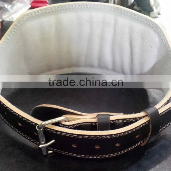 Custom 6" Leather Belt /Gym Leather Belt /weight Lifting Belts photo-3