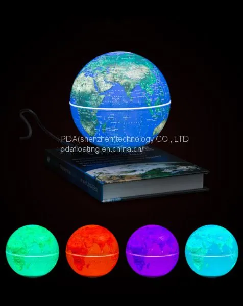 6 Inch Book Base Abs Magnetic Floating Globe photo-2