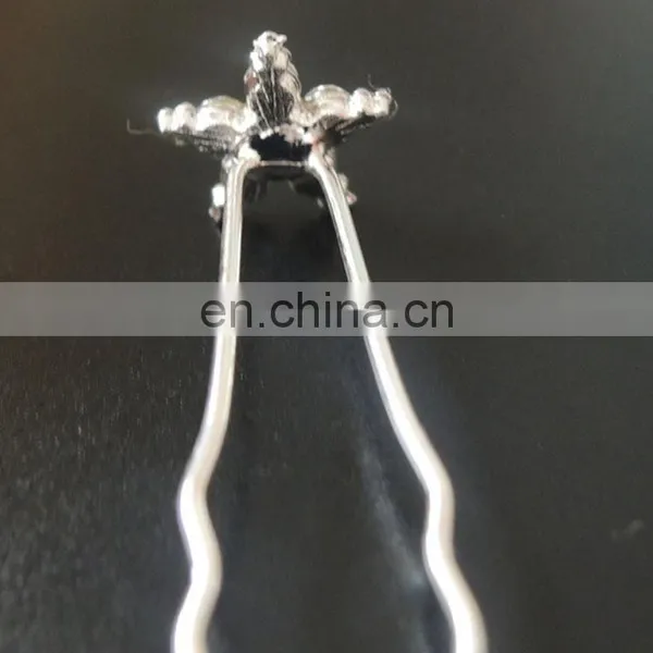 Crystal Women Bun Wedding Decorative Hairpin Hair Pin Sticks photo-3