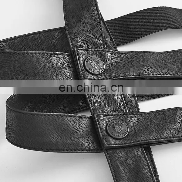 Synthetic Leather Waist Harness Suspenders photo-3
