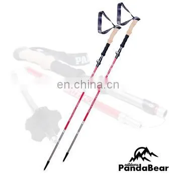 PandaBear 5 Sections Lightweight Carbon Fiber Folding walking stick