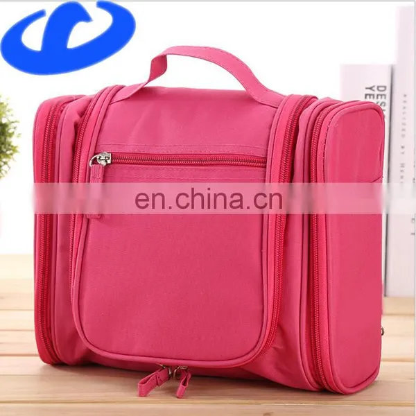 300D Oxford Fabric Wash Bag Foldable Organizer Multi-functional Hanging up Cosmetic Bag photo-2