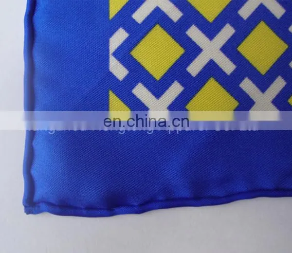 Hand Rolled 100% Silk Pocket Square Custom Design photo-2