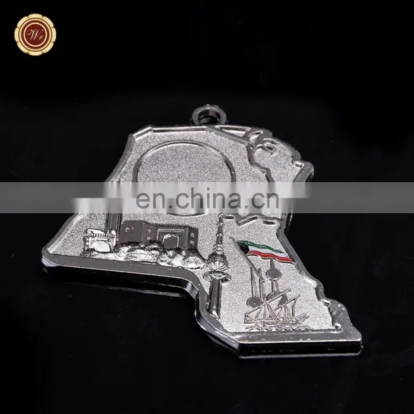 Wr Wholesale Metal Medal Collectible Silver Foil 3D Medal With Free Ribbon for Awards