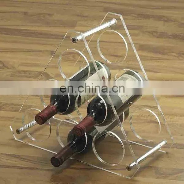 Hot Sale High Quality Custom Clear Acrlic Wine Shelf photo-4