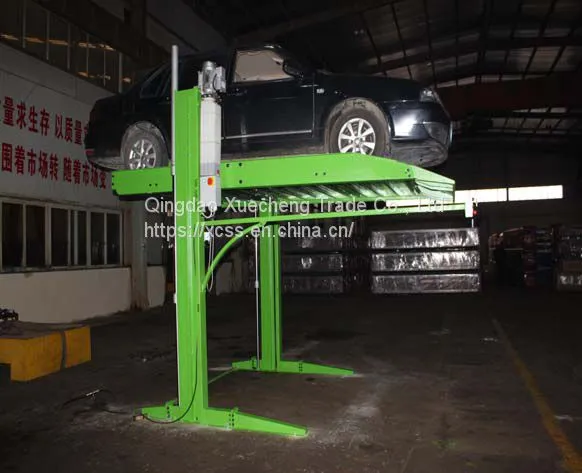 Low Cost High Rise Two Post Hydraulic Car Parking Lift 2700kg With Electric Lock Release