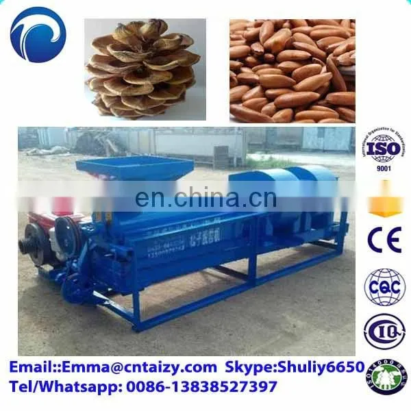 Pine Nut Threshing Machine Sunflower Seed Sheller Machine Pine Cone Sheller and Dust Removing Machine photo-4