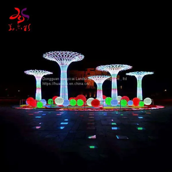Huayicai Factory Sales Christmas Balls 3d Motif Lights for Holiday Decorations