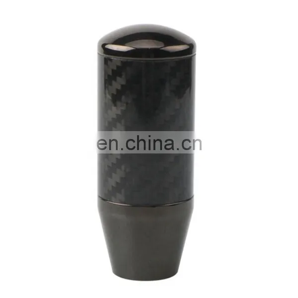 Carbon Fiber Aluminum Gear Shift Knob Manual Transmission Fit for Honda Civic Black photo-2