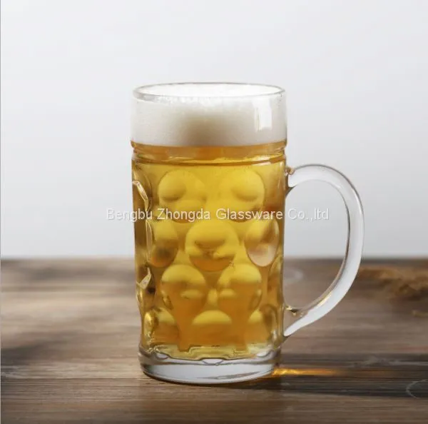 1L High Quality Large Beer Glass Mug With Handle photo-2