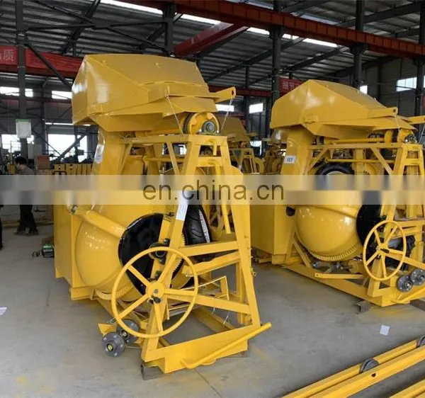 500L Four Wheeled Diesel Self Loading Concrete Mixer Machine Portable With Lift Price photo-6