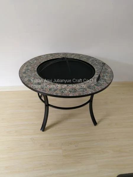 Upgraded] FEMOR Large 3 in 1 Fire Pit With BBQ Grill Shelf,Outdoor Metal Brazier Square Table Firepit Garden Patio Heater/BBQ/Ice Pit With Waterproof Cover (Fire Pit & Grill) photo-2