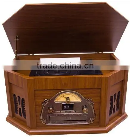 Gramophone Cd/cassette Player,multiple Record Player,bluetooth Vinyl Record Player photo-4