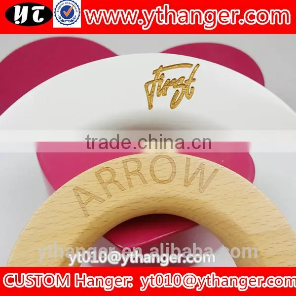 YY0536 Custom Logo Wooden Scarf Ring Trousers Ring for Jeans photo-4