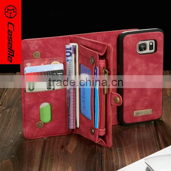 Phone Case Displaying Time on the Case For Samsung s7 Case Leather With Back Card Slot photo-5