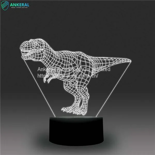 Dinosaur 3D Optical Illusion Lamp APP Control Best Price on Sale photo-2