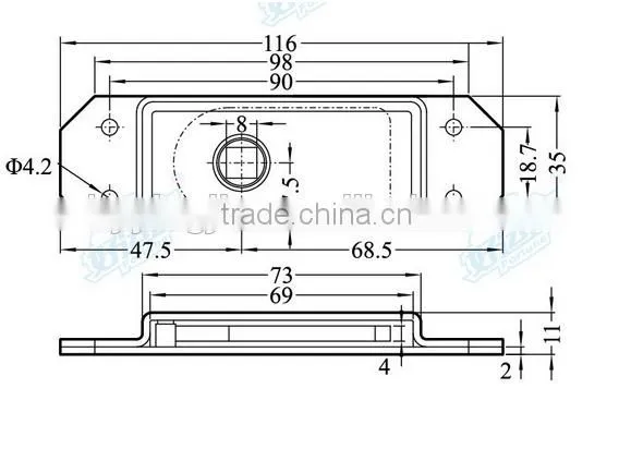 03141 Slam Lock L/R of Truck Body Part photo-2