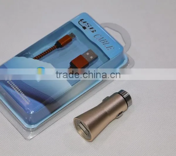 High Quality With Blister Box OEM Customized Car Charger 12V Metal Casing Auto Charger photo-5