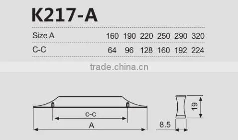 Cheap Type Aluminium Handle Kitchen Cabinet Coating Silver photo-2