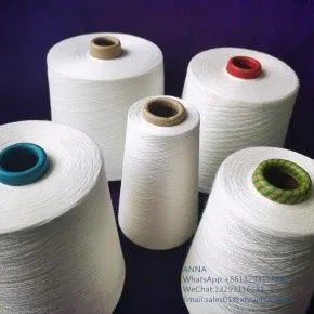 Raw White 100% Combed Compact Cotton Ring Spun Yarn For Knitting And Weaving photo-2