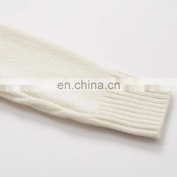 Wholesale 100% Cashmere Crew Neck Pullover Stylish Women's Winter Clothing Custom Knit Casual Solid Sweater OEM Service photo-6