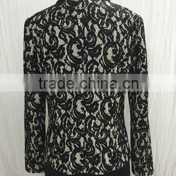 2015 New Embroidery Fabric Neck Designs for Casual Women Western Dress photo-5