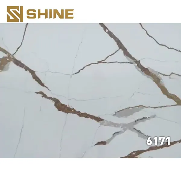 Artificial Silica Stone Quartz Slab for Kitchen Counter & Various Indoor Applications-for Villas Bedrooms Hotels photo-4