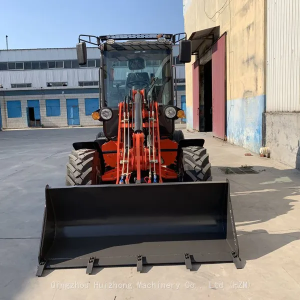 HZM812 Loader 1.2ton Mini Wheel Retractable Telescopic Loader With Optional Attachments Price photo-4