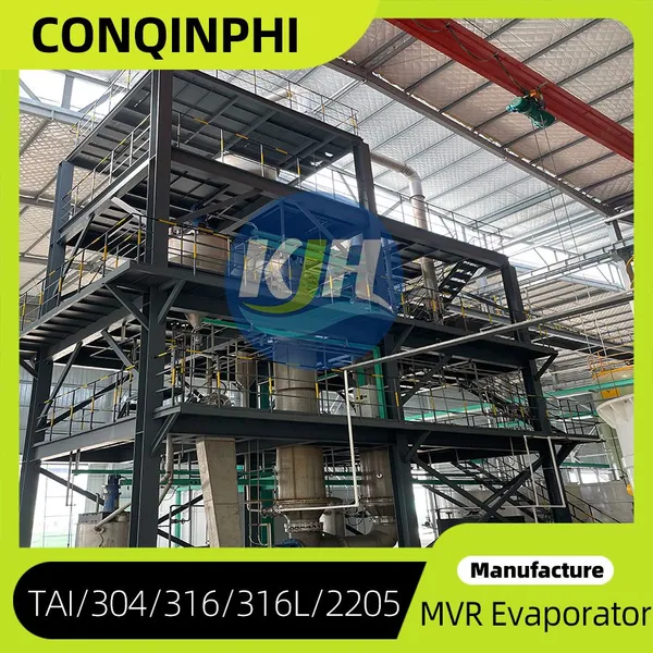 Corrosion-Resistant Titanium Double-effect MVR Evaporator for Chemical Concentration photo-3